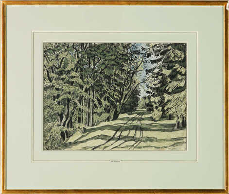 Воинов Всеволод Владимирович.  Саблино. Дорога в лесу